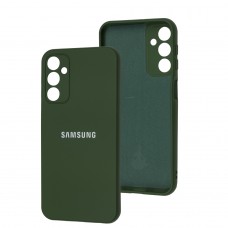 Чехол для Samsung Galaxy A24 (A245) Silicone Full camera dark green