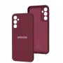 Чохол для Samsung Galaxy A24 (A245) Silicone Full camera marsala