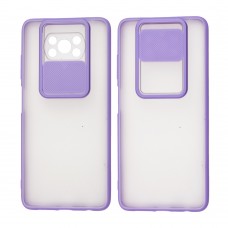 Чехол для Xiaomi Poco X3 LikGus Camshield camera protect сиреневый