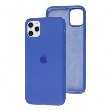 Чохол для iPhone 11 Pro Max Silicone Full linen blue