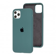 Чохол для iPhone 11 Pro Max Silicone Full camouflage green
