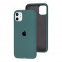 Чохол для iPhone 11 Silicone Full camouflage green