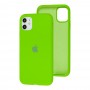 Чохол для iPhone 11 Silicone Full зелений / green