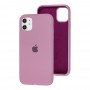 Чохол для iPhone 11 Silicone Full black currant