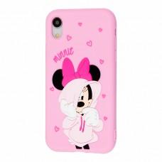 Чехол 3D для iPhone Xr Disney Minnie Mouse розовый