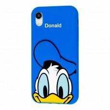 Чехол 3D для iPhone Xr Disney Donald синий