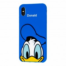 Чохол 3D для iPhone Xs Max Disney Donald синій
