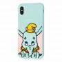 Чохол 3D для iPhone X / Xs Disney Dumbo м'ятний