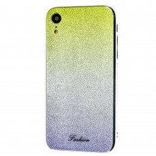 Чехол для iPhone Xr Ambre Fashion лимонно / серебристый
