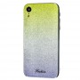 Чехол для iPhone Xr Ambre Fashion лимонно / серебристый