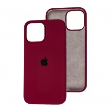 Чехол для iPhone 13 Pro Max Silicone Full бордовый / maroon 
