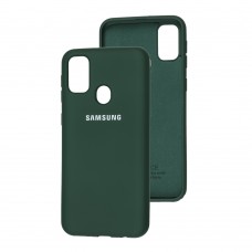 Чехол для Samsung Galaxy M21 / M30s Silicone Full зеленый / dark green
