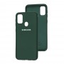 Чохол для Samsung Galaxy M21 / M30s Silicone Full зелений / dark green