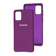 Чохол для Samsung Galaxy A71 (A715) Silicone Full фіолетовий / grape