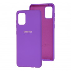 Чехол для Samsung Galaxy A71 (A715) Silicone Full бледно-лавандовый 