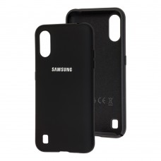 Чехол для Samsung Galaxy A01 (A015) Silicone Full черный