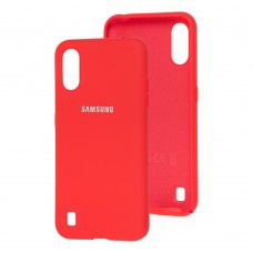 Чехол для Samsung Galaxy A01 (A015) Silicone Full красный