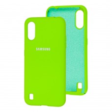 Чехол для Samsung Galaxy A01 (A015) Silicone Full зеленый 
