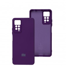 Чехол для Xiaomi Redmi Note 11 Pro Silicone Full camera фиолетовый / purple