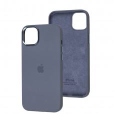 Чехол для iPhone 14 Plus New silicone case lavender gray