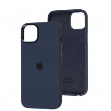 Чехол для iPhone 14 Plus New silicone case midnighte blue