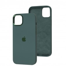 Чехол для iPhone 14 Plus New silicone case pine green