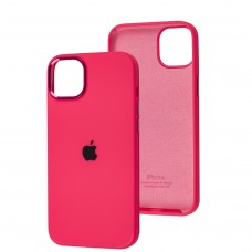 Чохол для iPhone 14 Plus New silicone case shiny pink