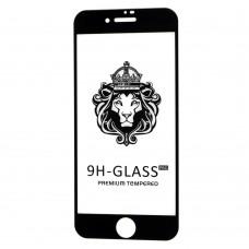 Захисне скло для iPhone 7/8 Full Glue Lion чорне