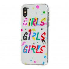 Чехол для iPhone X / Xs Lovely "Girls"