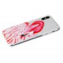 Чехол для iPhone X / Xs Lovely "розовый фламинго"