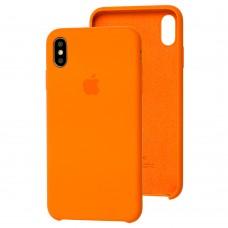 Чехол Silicone для iPhone Xs Max Premium case papaya