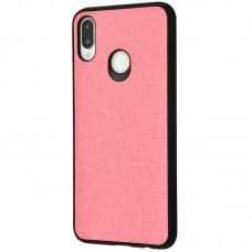 Чехол для Huawei P Smart Plus Hard Textile розовый