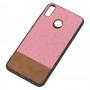 Чехол для Huawei P Smart Plus Hard Textile розово коричневый
