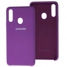 Чехол для Samsung Galaxy A20s (A207) Silky Soft Touch "светло-сиреневый"