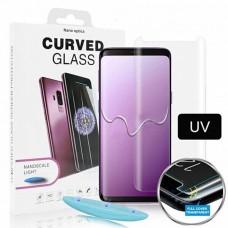 Защитное 3D стекло для Samsung Note 10+ (N975) UV Nano прозрачное (UV клей + лампа)