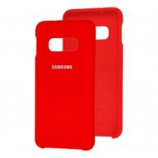 Чехол для Samsung Galaxy S10e (G970) Silky Soft Touch красный