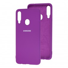 Чехол для Samsung Galaxy A20s (A207) Silicone Full сиреневый