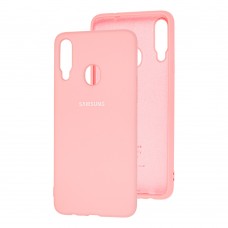 Чехол для Samsung Galaxy A20s (A207) Silicone Full светло-розовый