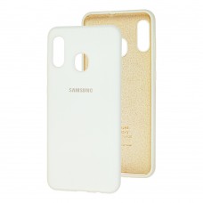 Чохол для Samsung Galaxy A20 / A30 Silicone Full білий