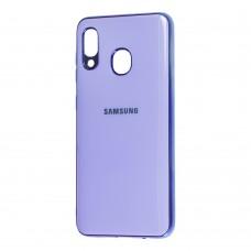 Чехол для Samsung Galaxy A20 / A30 Silicone case (TPU) сиреневый