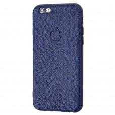 Чехол для iPhone 6 / 6s Leather cover синий