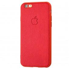 Чехол для iPhone 6 / 6s Leather cover красный