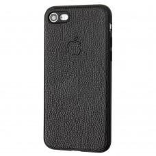 Чохол для iPhone 7/8 Leather cover чорний