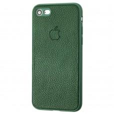 Чехол для iPhone 7 / 8 Leather cover зеленый