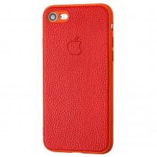 Чехол для iPhone 7 / 8 Leather cover красный