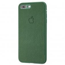 Чохол для iPhone 7 Plus / 8 Plus Leather cover зелений