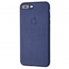 Чехол для iPhone 7 Plus / 8 Plus Leather cover синий
