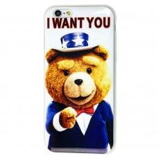 Чохол для iPhone 6 ведмедик ted i want you