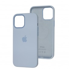 Чехол для iPhone 12 Pro Max MagSafe Silicone Full Size cloud blue