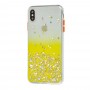Чохол для iPhone Xs Max Glitter Bling жовтий